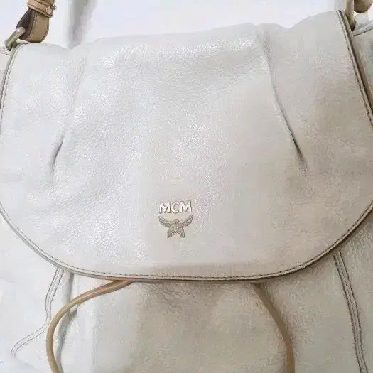 [BUNJANG] MCM Visetos Shoulder Bag White / MCM 비세토스 숄더백