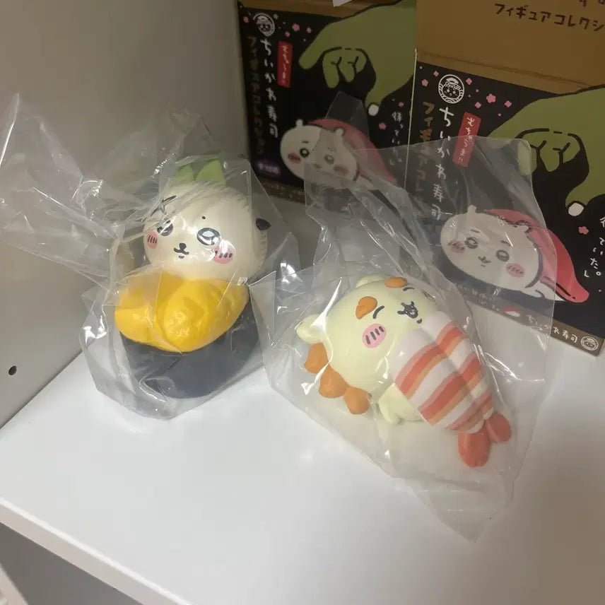 [BUNJANG] Chiikawa Sushi Figure Bundle Set (Rakkoshisa) / 치이카와 초밥 스시 피규어 랏코 시사 일괄
