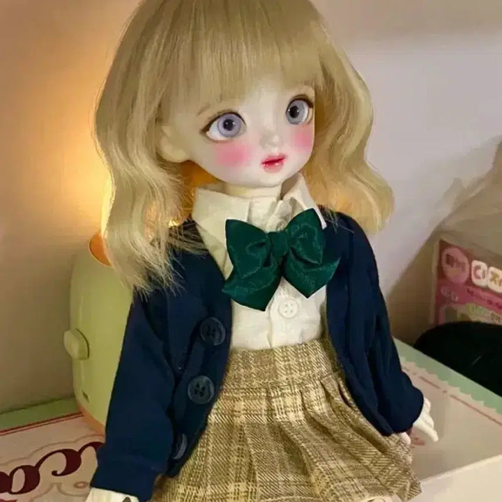 [BUNJANG] ChikaB USD School Uniform Outfit for Ball-Jointed Dolls / [급전]치카비 usd 여아 구체관절인형 교복 의상