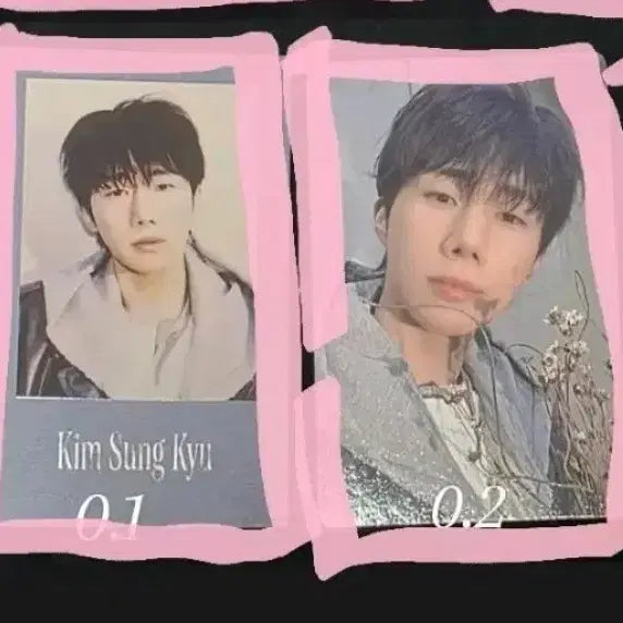 [BUNJANG] INFINITE Sungkyu Bundle Set Photocard / 인피니트 김성규 앨범 포카 2장 일괄