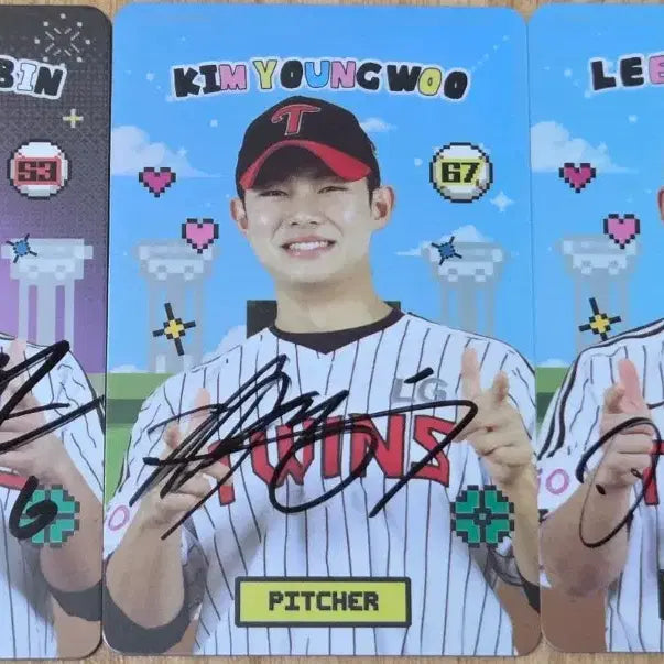 [BUNJANG] LG Twins Autographed Photocard - Kim Young-woo, Lee Ju-heon / 엘지트윈스 싸인포카 김영우 이주헌