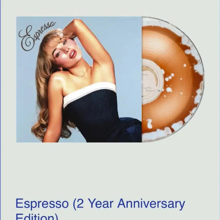 [BUNJANG] Sabrina Carpenter Espresso Limited Edition Numbered Opaque Vinyl / 배송시작) 사브리나 카펜터 lp espresso 글리터 자켓 리퀴드 넘버링 한정반