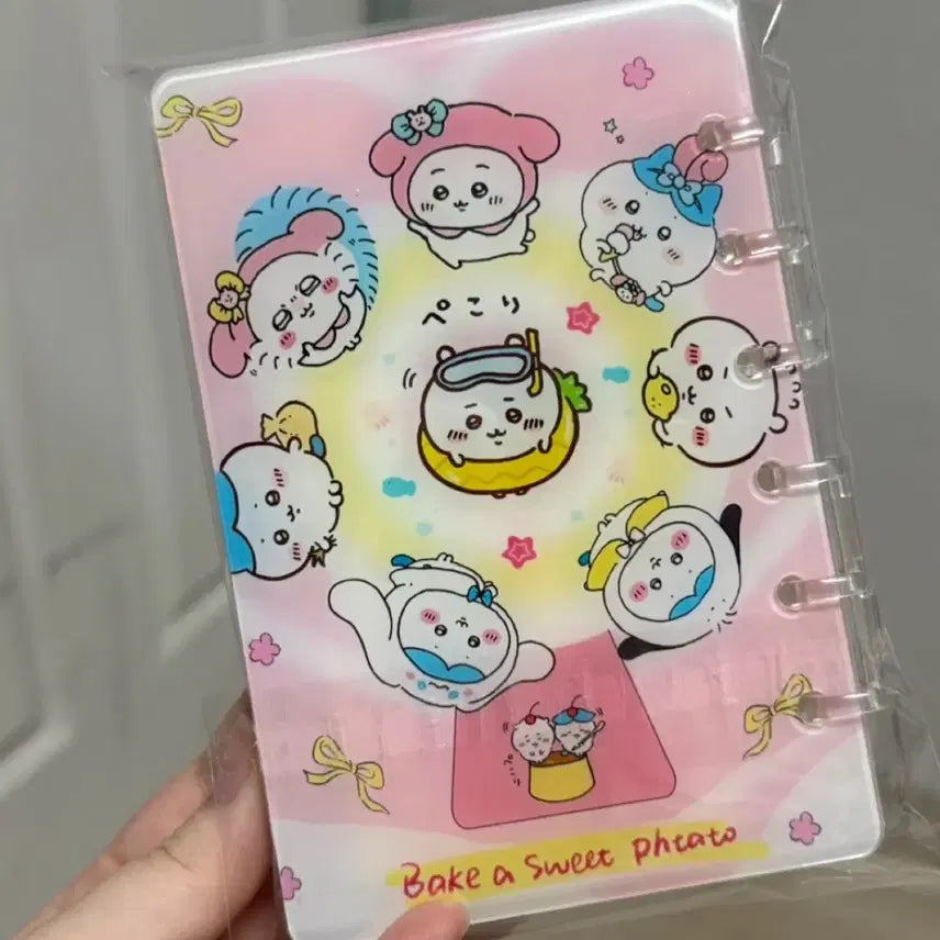 [BUNJANG] Chiikawa Monjakui Acrylic Binder Diary Notebook with Shaker / 새상품 치이카와 먼작귀 아크릴바인더 다이어리 공책 아크릴쉐이커