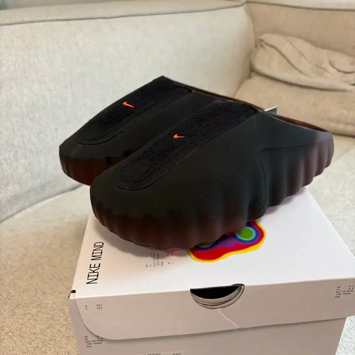 [BUNJANG] Nike Mind 001 Black/Orange Swoosh Sneakers - New (270mm) / 나이키 마인드 001 새상품 270