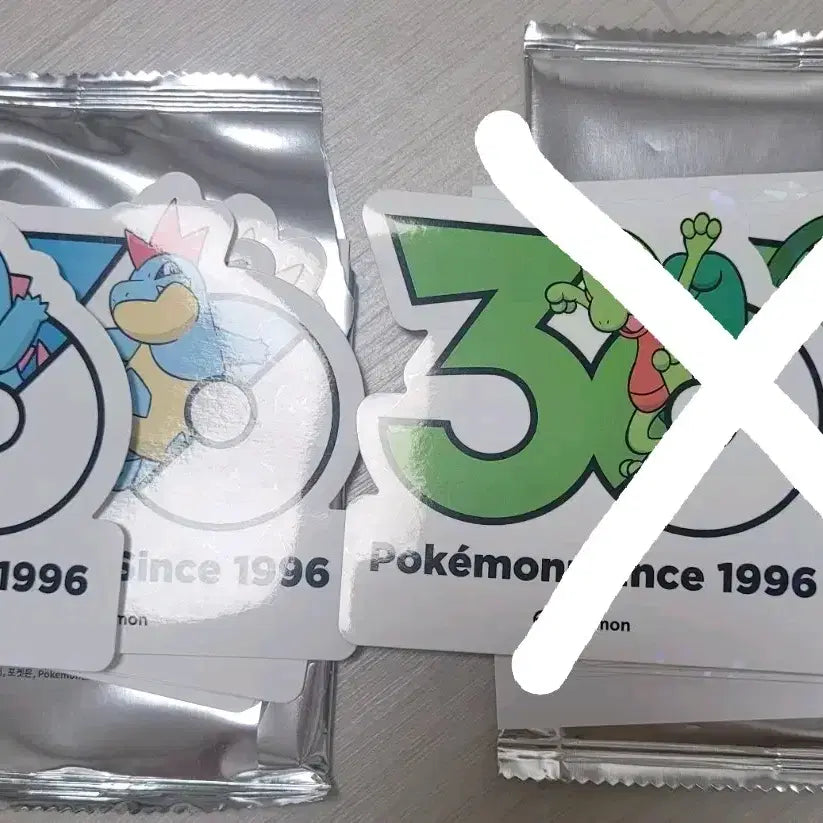 [BUNJANG] Pokemon 30th Anniversary Sticker Set (Lapras &amp; Sudowoodo) / 포켓몬 30주년 스티커 리아코, 나무지기 세트 판매