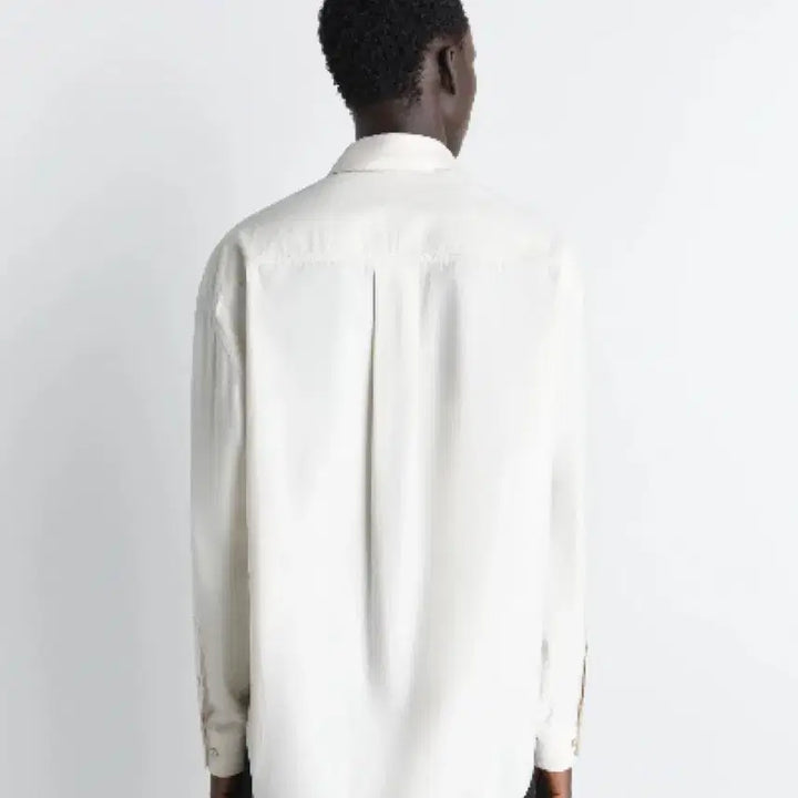 [SOLD OUT] 르메르 코튼실크 레귤러 릴렉스 셔츠 화이트 크림