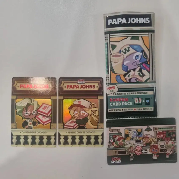 [BUNJANG] Cookierun Ovensmash Papa Johns Lactose Photocard / 쿠키런 오븐스매시 파파존스 락토스 포토카드
