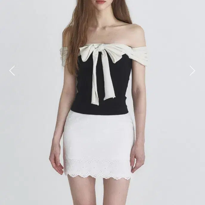 [BUNJANG] Not Your Rose Off Shoulder Ribbon Top Black / [새상품]낫유어로즈 Off shoulder ribbon top (Blac