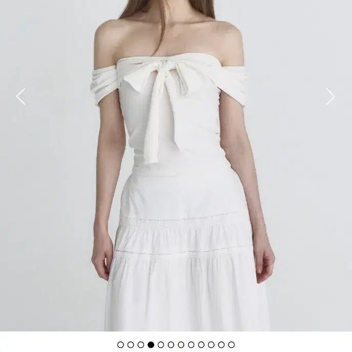 [BUNJANG] Not Your Rose Off Shoulder Ribbon Top (Ivory) / [새상품]낫유어로즈 Off shoulder ribbon top (Ivor