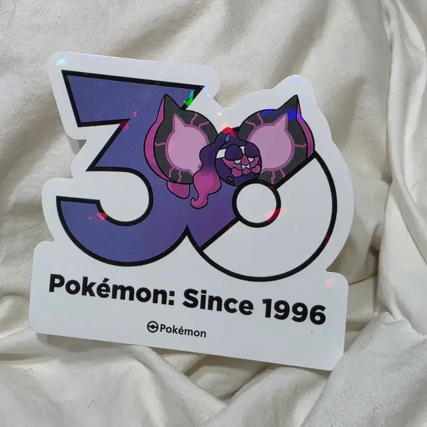 [BUNJANG] Peach Blossom Logo Sticker - Pokemon 30th Anniversary / 복숭악동 로고 스티커 포켓몬 30주년