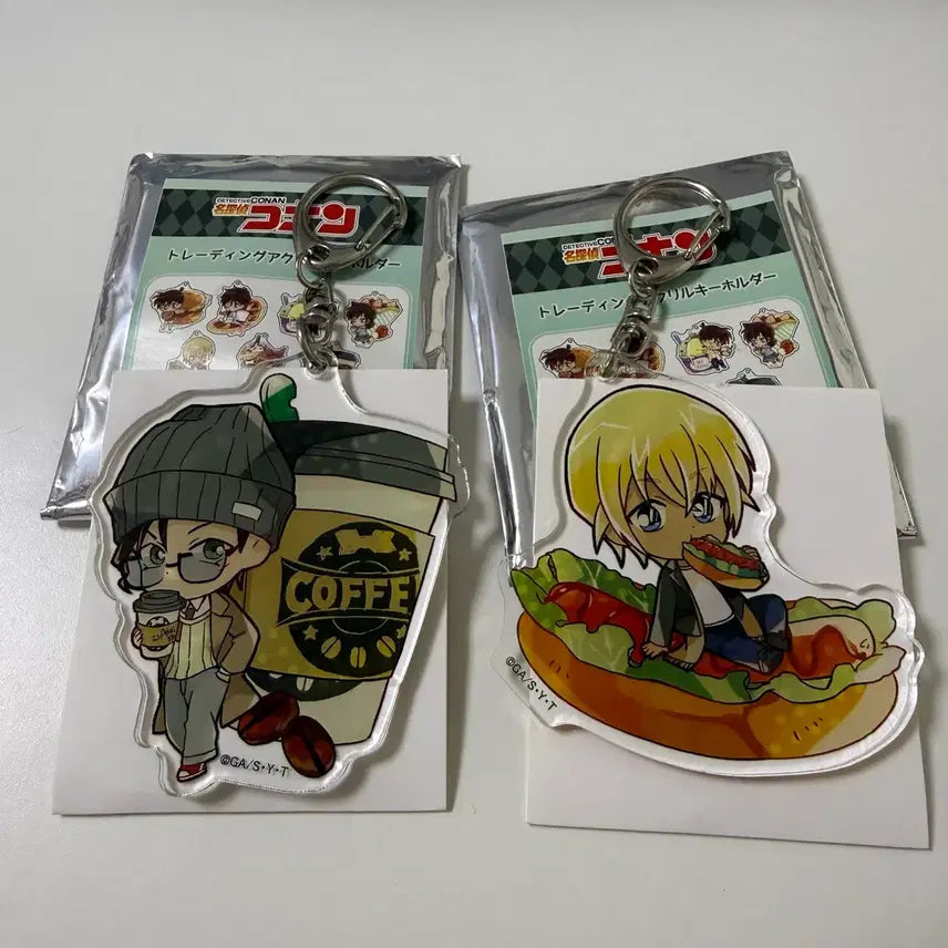[BUNJANG] Detective Conan Akai Shuichi &amp; Amuro Tooru Acrylic Keychain / 명탐정 코난 아카이 슈이치 아무로 토오루 아크릴 키링