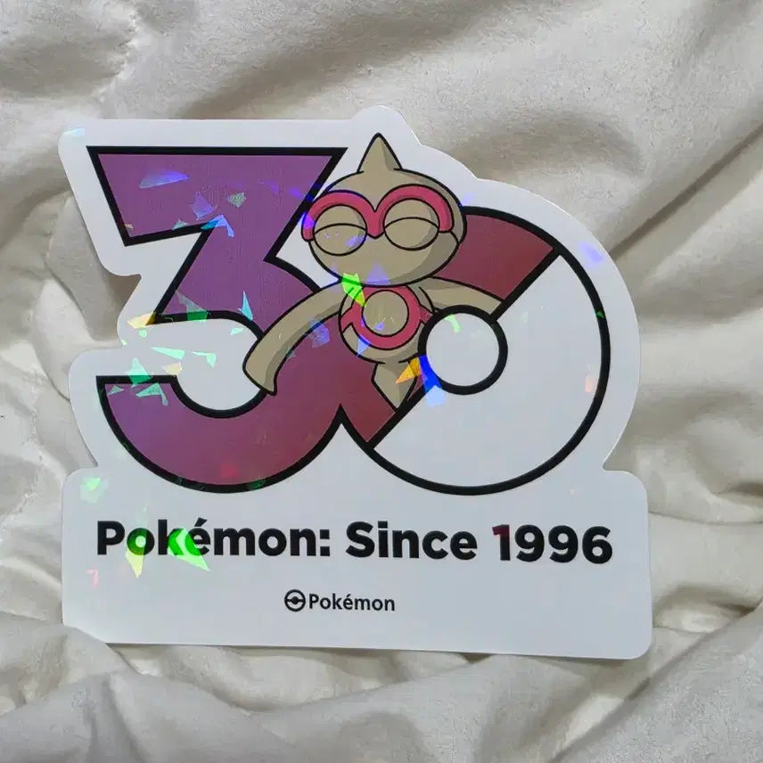 [BUNJANG] Ottuki-gun Pokemon 30th Anniversary Logo Sticker / 오뚝군 로고 스티커 포켓몬 30주년