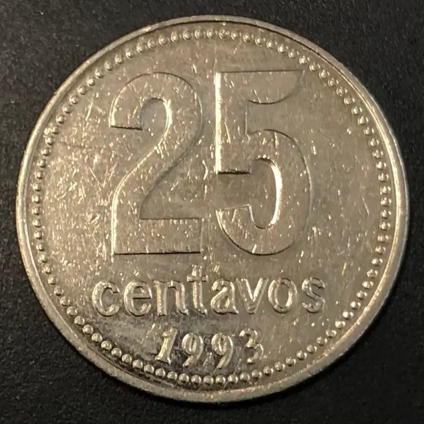 [BUNJANG] 1993 Argentina 25 Centavos Coin / 1993년 아르헨티나 25센타보 동전 w2217