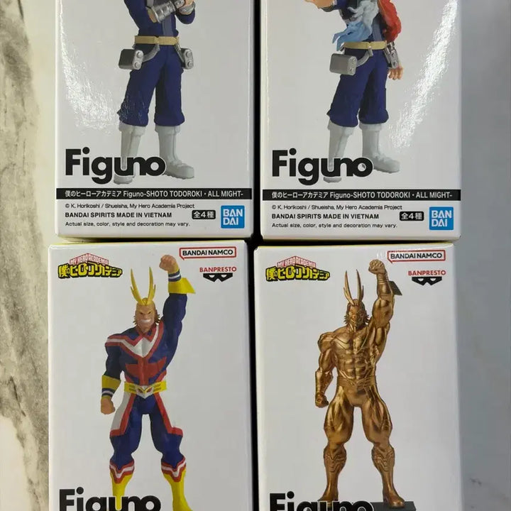 [BUNJANG] My Hero Academia Figuno Figures Set - Shoto &amp; All Might (Sealed) / (풀셋)나히아 쇼토 올마이트 figuno 피규노피그노피규어