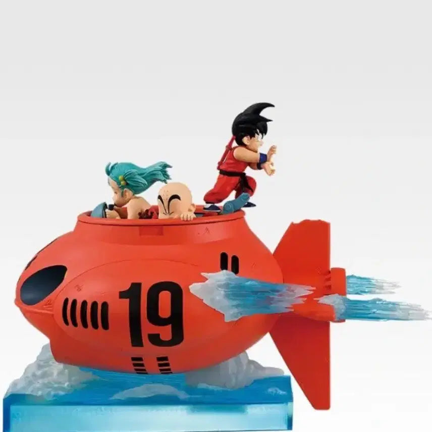 [BUNJANG] Dragon Ball EX Showdown Red Ribbon Army D Prize Son Goku, Bulma, Krillin Submarine Figure / 드래곤볼 EX 대결 레드리본군 D상 손오공 부르마 크리링 잠수정 피규어
