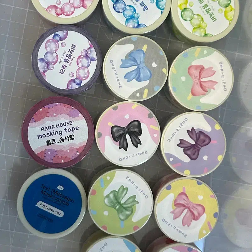 [BUNJANG] Vintage Masking Tape &amp; Seal Sticker Set / 고전 마스킹 테이브 씰 스티커 양도합니다.