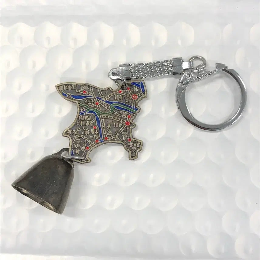 [BUNJANG] Kanagawa Prefecture Japan Map Shaped Keychain / 일본 가나가와현 지도 모양 키링 D471