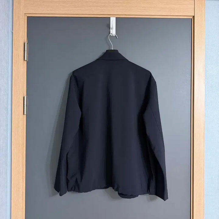 [BUNJANG] TIME HOMME 25FW Poly Drawstring Pocket Shirt Dark Navy / 타임옴므 / 25fw 폴리 드로우스트링 포켓 셔츠 다크네이비 / 105