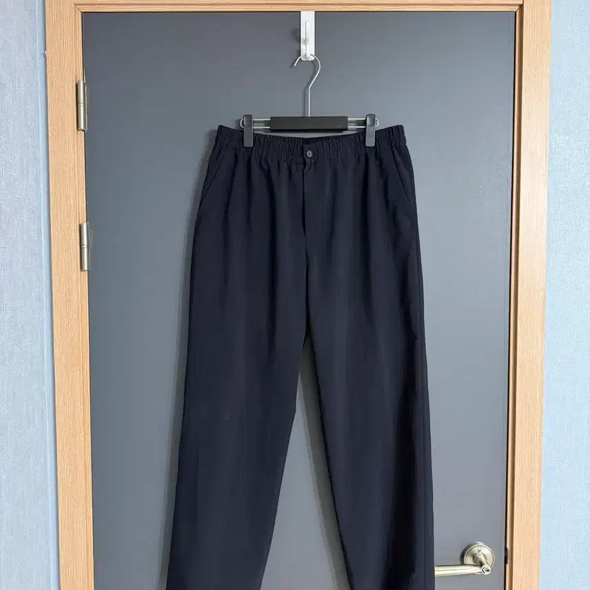 [BUNJANG] Time Homme 26ss Dark Navy Banding Drawstring Wide Pants (Size 86) / 타임옴므 / 26ss 밴딩 드로우스트링 와이드 팬츠 다크네이비 / 86