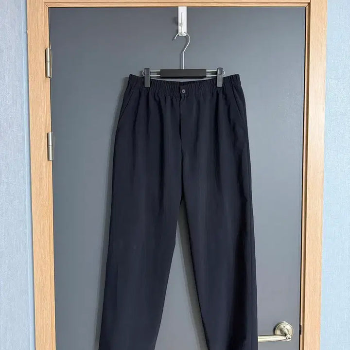 [BUNJANG] Time Homme 26ss Dark Navy Banding Drawstring Wide Pants (Size 86) / 타임옴므 / 26ss 밴딩 드로우스트링 와이드 팬츠 다크네이비 / 86
