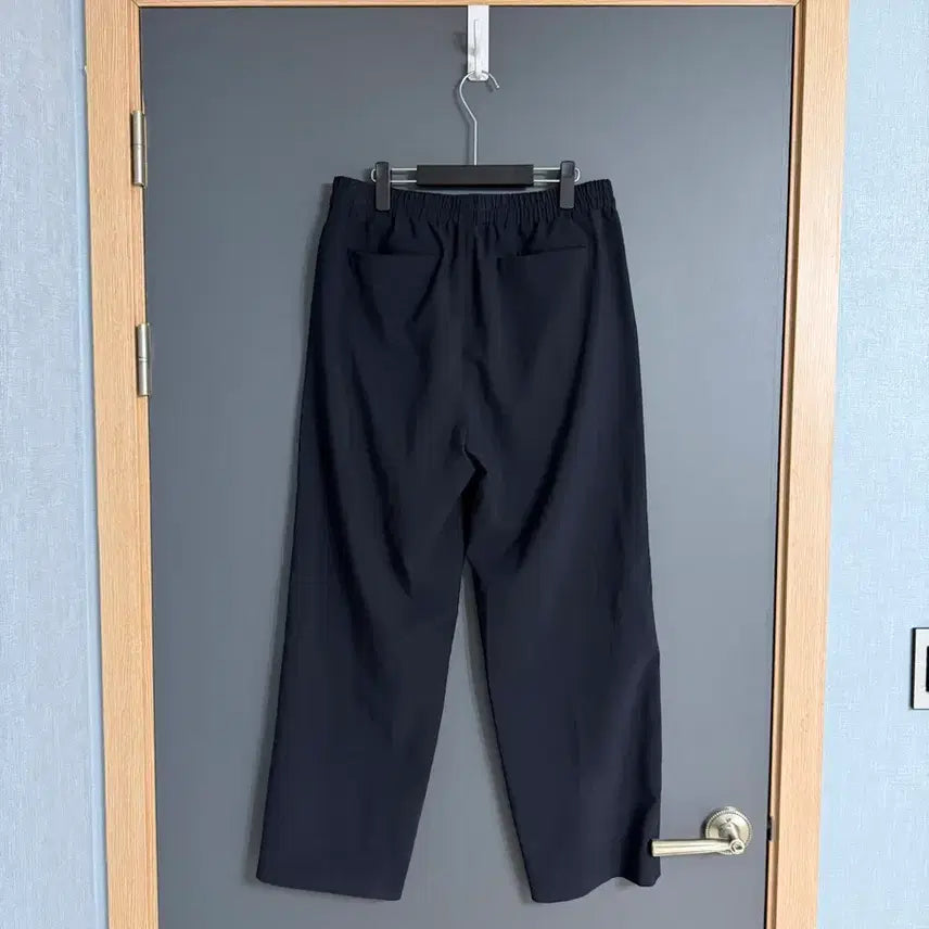 [BUNJANG] Time Homme 26ss Dark Navy Banding Drawstring Wide Pants (Size 86) / 타임옴므 / 26ss 밴딩 드로우스트링 와이드 팬츠 다크네이비 / 86