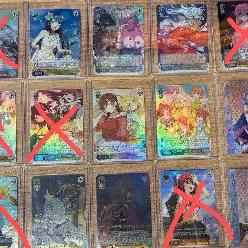 [BUNJANG] Weiss Schwarz Custom Autograph Trading Cards - Various Anime Characters (Sealed) / [가격인하]바이스 슈발츠 사인 오리카 (개별/일괄)