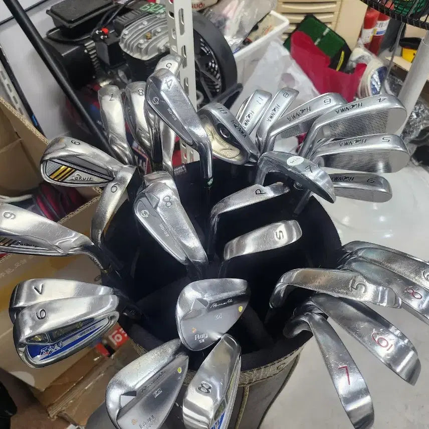 [BUNJANG] Full Set Golf Clubs with Cart Bag / 남성 여성 골프채 풀세트