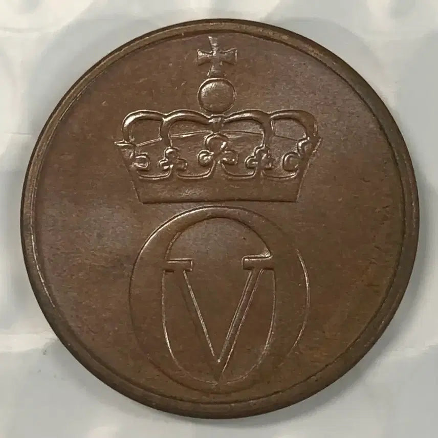 [BUNJANG] 1972 Norway 2 Ore Coin D482 / 1972년 노르웨이 2외레 동전 D482
