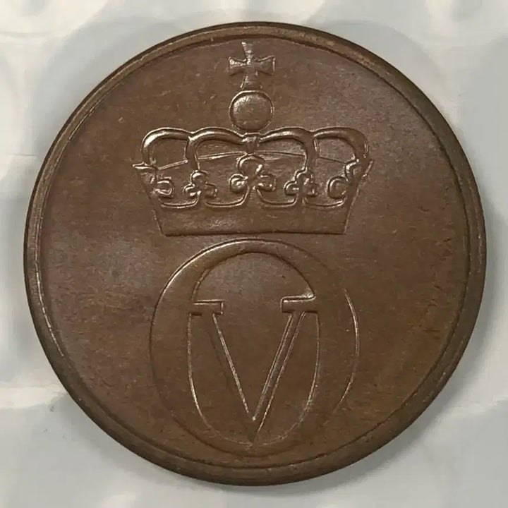 [BUNJANG] 1972 Norway 2 Ore Coin D482 / 1972년 노르웨이 2외레 동전 D482