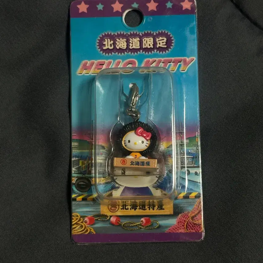 [BUNJANG] Hello Kitty Regional Limited Keychain Box-Type Classic Sea Urchin / 헬로키티 지역 한정 키티 고리 박스형 고전 키티 성게