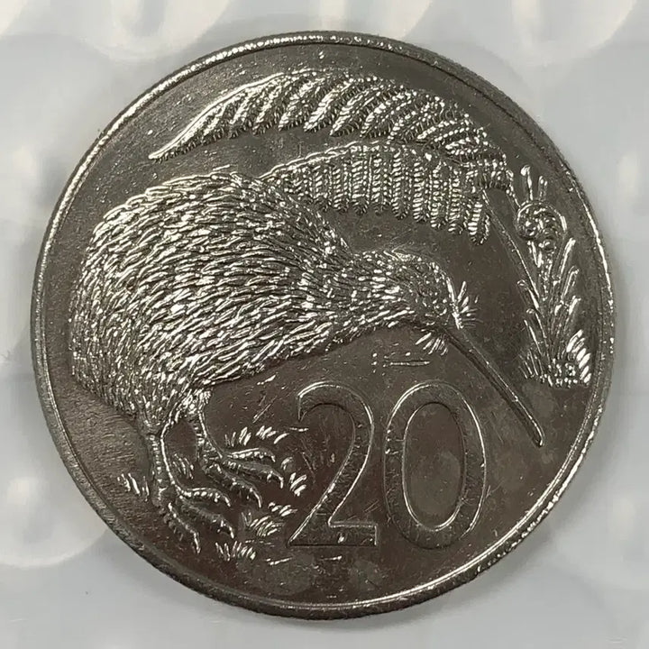 [BUNJANG] 1986 New Zealand 20 Cents Coin / 1986년 뉴질랜드 20센트 동전 D499