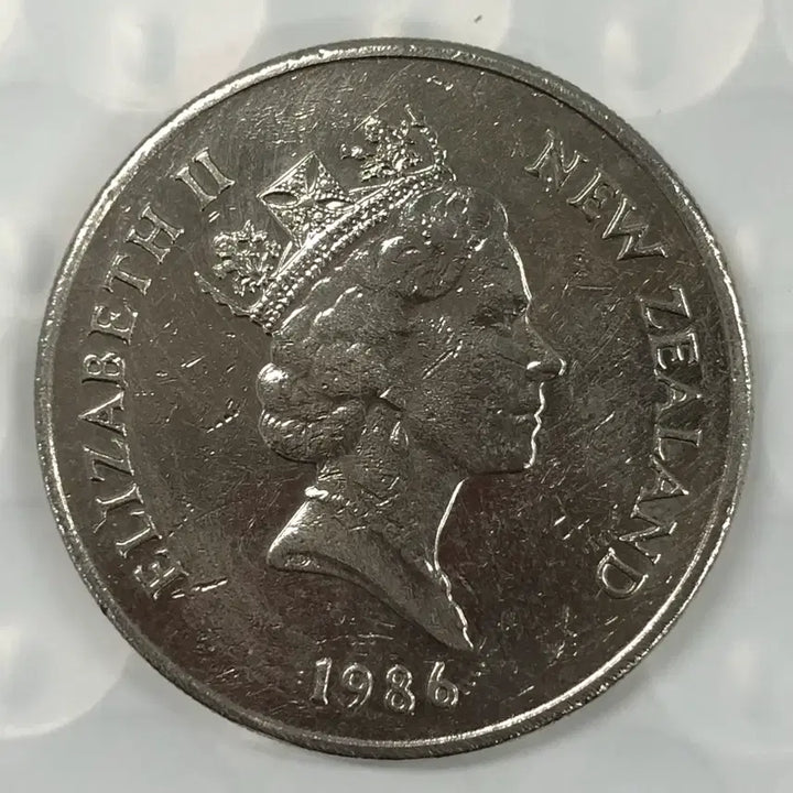 [BUNJANG] 1986 New Zealand 20 Cents Coin / 1986년 뉴질랜드 20센트 동전 D499