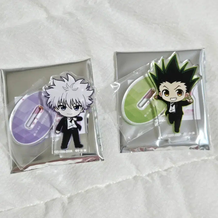 [BUNJANG] Hunter x Hunter Gon &amp; Killua Suit Mini Acrylic Standee Bundle Set / (일괄) 헌터헌터 곤 + 키르아 수트 정장 미니 아크릴 스탠드