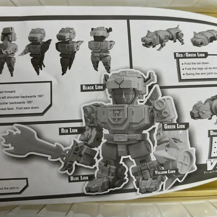 [BUNJANG] Used Toynami SD Voltron Metallic Edition SDCC Limited Edition / 중고 토이나미 SD 볼트론 메탈릭 에디션 sdcc 한정판