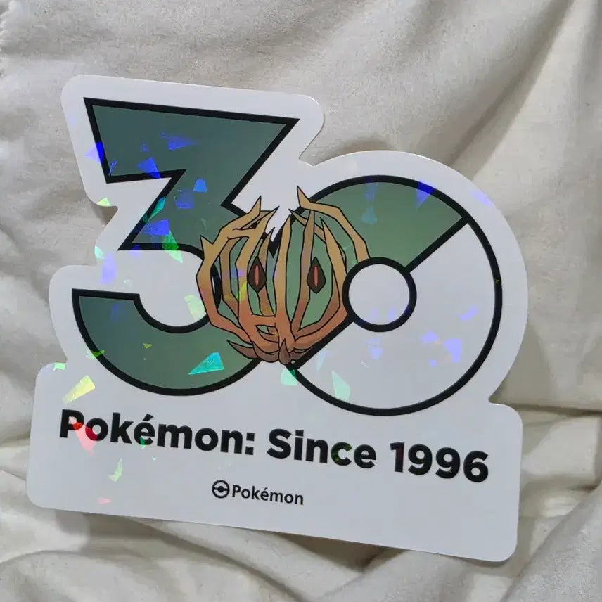 [BUNJANG] Pokemon 30th Anniversary Logo Sticker Pocket / 공푸리 로고 스티커 포켓몬 30주년