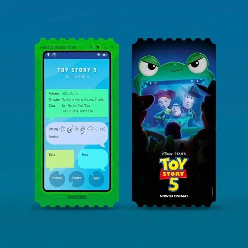 [BUNJANG] Toy Story 5 Megabox Original Ticket / 토이 스토리 5 메가박스 오리지널 티켓