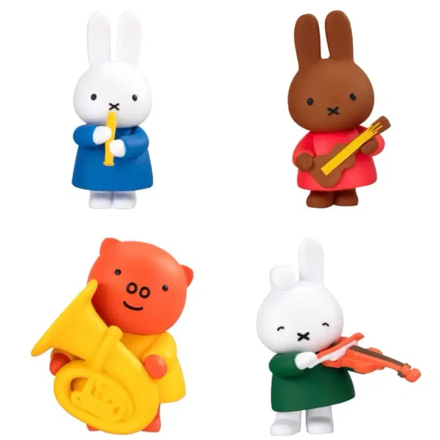[BUNJANG] Miffy Music Band Gacha Set (3 Variations) / 미피 음악대 가챠 3종