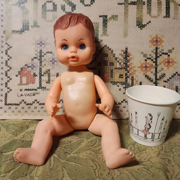 [BUNJANG] Antique American Export Doll (Hong Kong) / 오래된 인형 미국수출 홍콩 앉은키18cm 키27cm