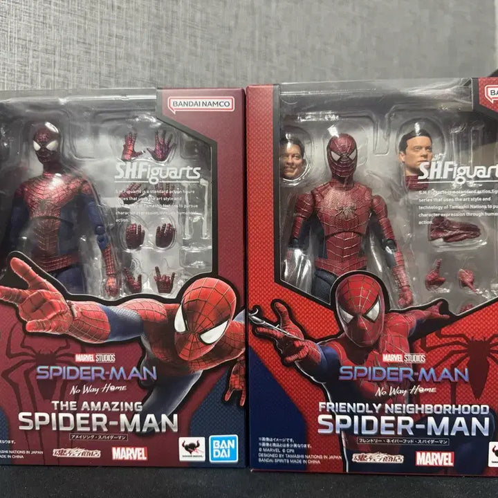 [BUNJANG] SHF Spider-Man (No Way Home) Sam Raimi &amp; Andrew Garfield Version Unsealed Action Figure / (개봉품)SHF 스파이더맨 샘스파&amp;어스파