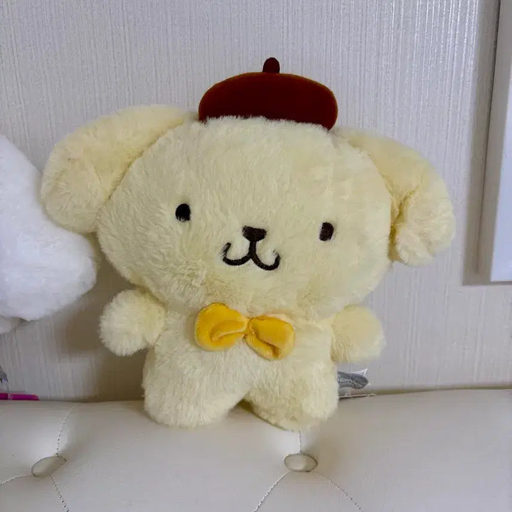 [BUNJANG] Sanrio Pompompurin Standing Plush Doll / 폼폼푸린 스탠드인형 (정품택o)산리오