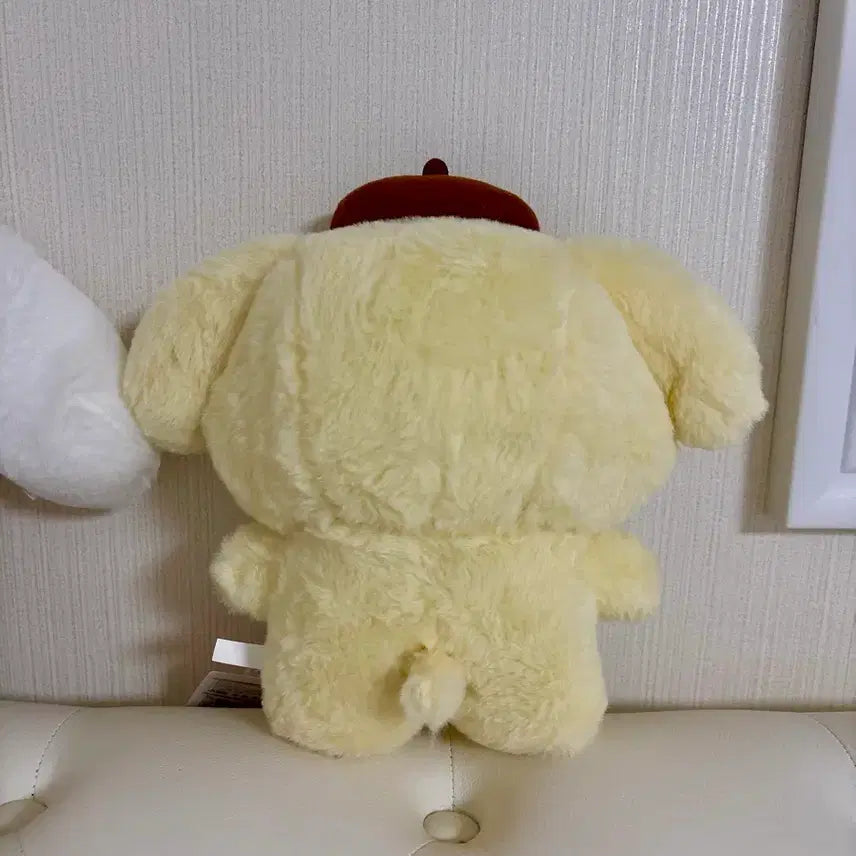 [BUNJANG] Sanrio Pompompurin Standing Plush Doll / 폼폼푸린 스탠드인형 (정품택o)산리오