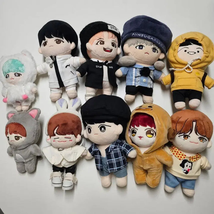 [BUNJANG] BTS Suga (Min Yoongi) Plush Doll Bundle Set / [BTS] 슈가(민윤기) 봉제인형 10개 일괄 판매