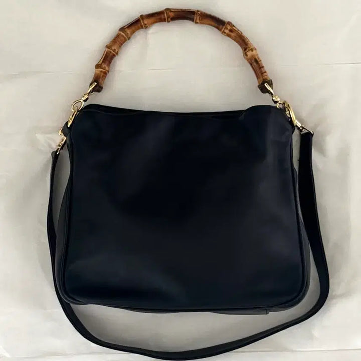 [BUNJANG] Gucci Vintage Leather Bamboo 2-Way Hobo Bag / [정품] 구찌 빈티지 레더 뱀부 2way 호보백 (보증서포함)