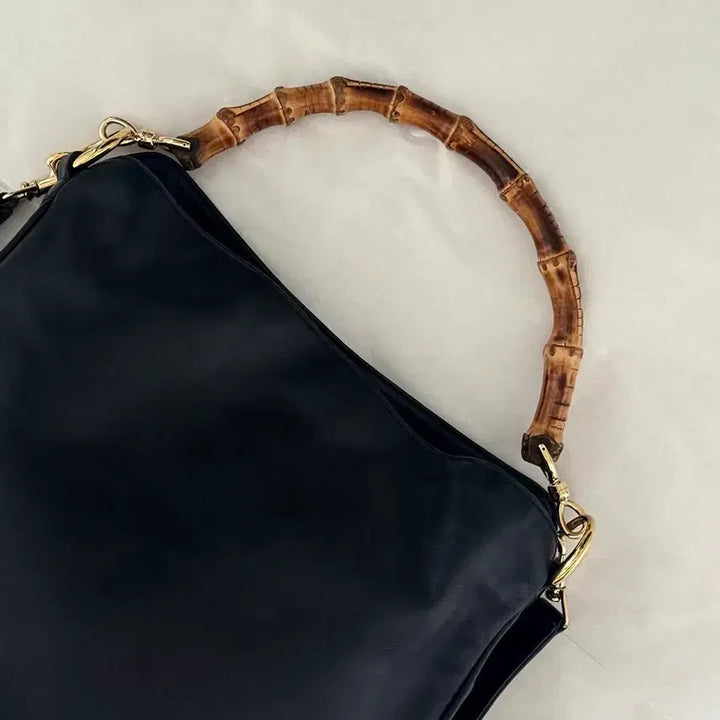 [BUNJANG] Gucci Vintage Leather Bamboo 2-Way Hobo Bag / [정품] 구찌 빈티지 레더 뱀부 2way 호보백 (보증서포함)