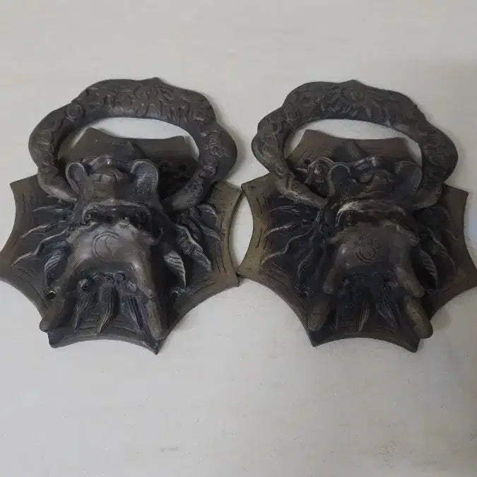 [BUNJANG] Bronze Dragon Head Door Knocker Set / 청동  (용머리 문고리)한쌍