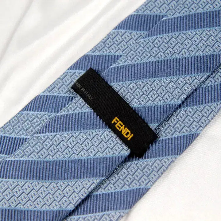 [BUNJANG] Fendi FF Logo Silk Necktie 9.1cm A+ Condition / 펜디 9.1cm A+등급 FF로고 남자 명품 넥타이