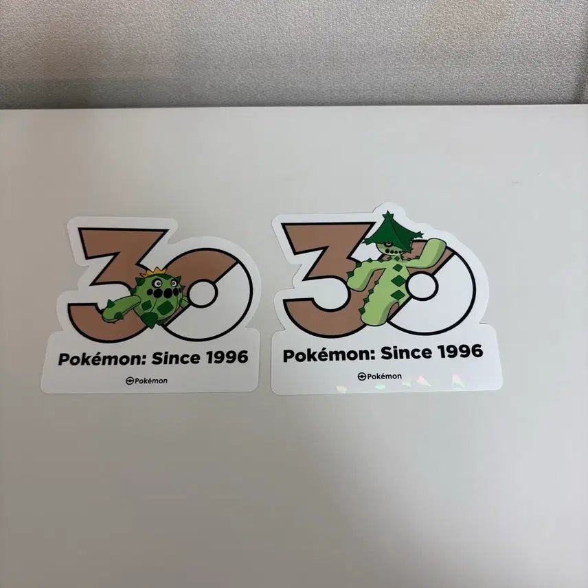 [BUNJANG] Pokemon 30th Anniversary Logo Sticker Set (Cactus) / 포켓몬 30주년 로고스티커 선인왕 밤선인