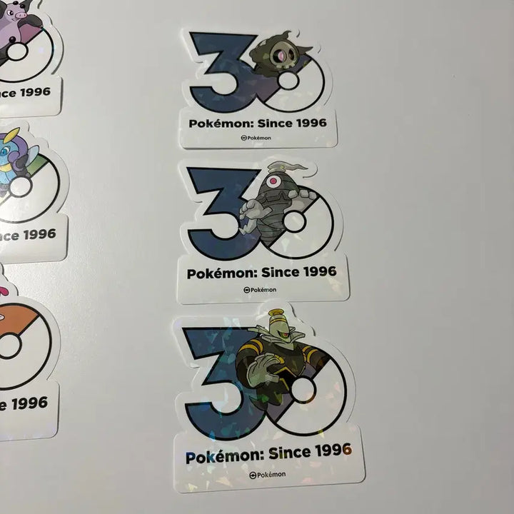 [BUNJANG] Pokemon 30th Anniversary Logo Sticker - Skull-O-Saur, Phantump, Yveltal / 포켓몬 30주년 로고스티커 해골몽 미라몽 야느와르몽