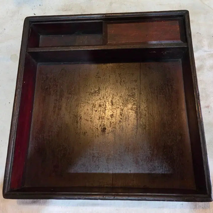 [BUNJANG] Vintage Wooden Sewing Box / 오랜세월의 나무 반짇고리