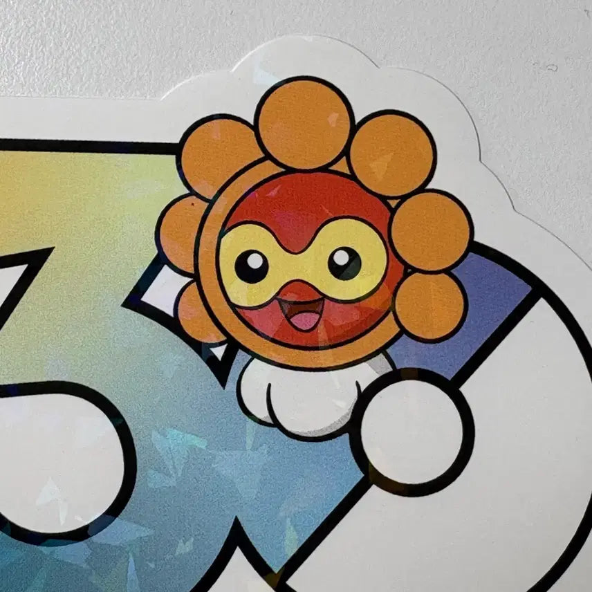 [BUNJANG] Pokemon 30th Anniversary Logo Sticker Set / 포켓몬 30주년 로고스티커 캐스퐁 4종 태양 빗방울 설운